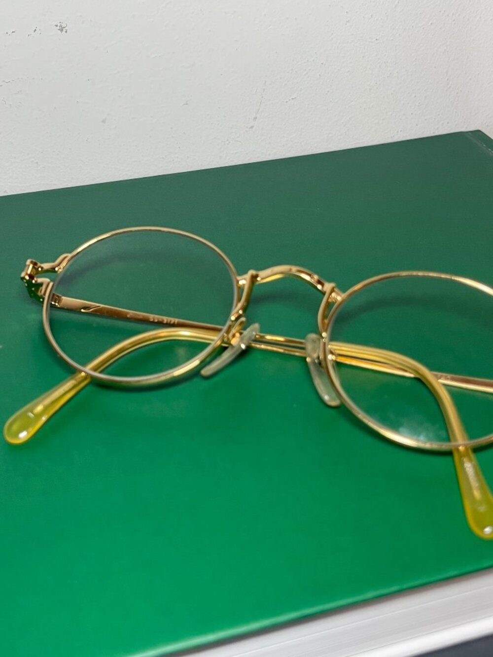 Jean Paul Gaultier Unisex Gold Frame "John Lennon" Glasses #55-3171-1990s